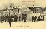 Semaine d'Hiver des Vosges. - Mosquée en Neige par la 10e Cie
